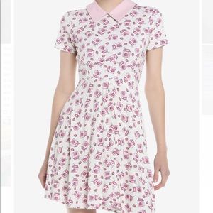 Hot topic strawberry milk collar dress